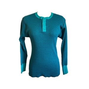 Vintage Teal Long Sleeve Thermal